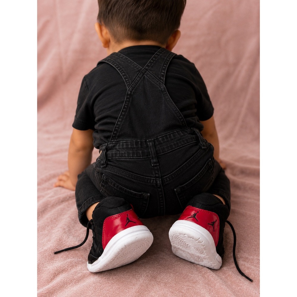 Jordan 11 Retro Bred Toddler Sneakers Size 7C Black Red‎ Good Patent Leather